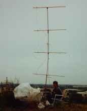 Die neue Antenne wird erstmals ausprobiert