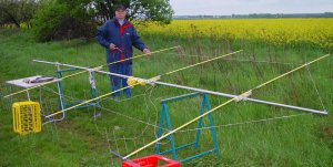 letze Handgriffe an den 70cm Leichtbauantennen